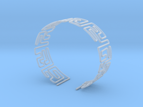 Maze Bracelet Size M in Clear Ultra Fine Detail Plastic