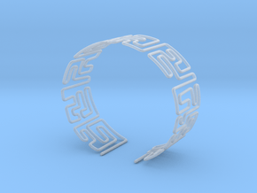 Maze Bracelet Size S in Clear Ultra Fine Detail Plastic
