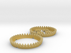 Multiplicator Gears in Tan Fine Detail Plastic