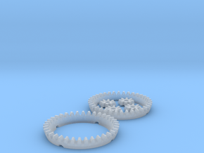 Multiplicator Gears in Clear Ultra Fine Detail Plastic
