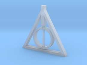 Deathly Hallows Rotating Pendant in Clear Ultra Fine Detail Plastic