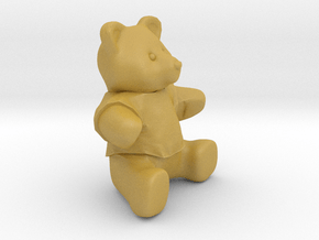 Nounours - Teddy Bear in Tan Fine Detail Plastic