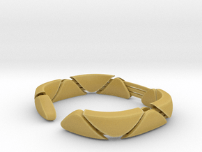 C bracelet in Tan Fine Detail Plastic