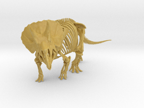 Triceratops horridus skeleton 1:48 scale in Tan Fine Detail Plastic