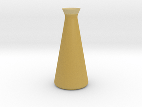 Designer Vase in Tan Fine Detail Plastic