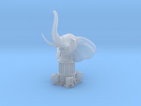 Elephant Rook (Square Base) in Clear Ultra Fine Detail Plastic