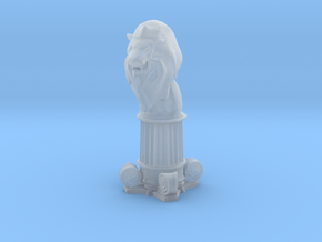 Lion Bishop (Square Base) in Clear Ultra Fine Detail Plastic