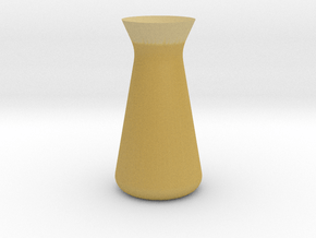 Designer Vase (Mini) in Tan Fine Detail Plastic