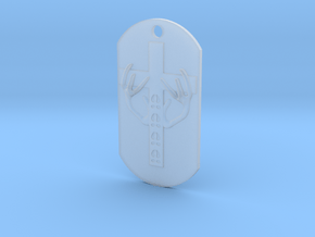 Spirit Of The Deer Dog Tag in Clear Ultra Fine Detail Plastic