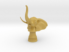 Elephant Rook (Round Base) in Tan Fine Detail Plastic