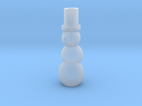 Pen Holder Snowman in Clear Ultra Fine Detail Plastic