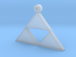 Triforce Pendent  in Clear Ultra Fine Detail Plastic