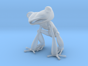 Frog 3,8 cms in Clear Ultra Fine Detail Plastic