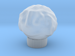Sculptris Head With Hair On Tinkercad Ring in Clear Ultra Fine Detail Plastic