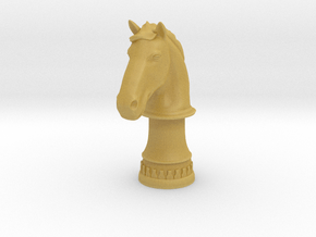 Wild Horse (Round Base) in Tan Fine Detail Plastic