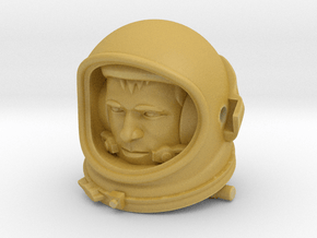 Gemini Astronaut / 1:6 / Helmet, Head Nr 1 in Tan Fine Detail Plastic