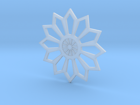 Moroccan Flower Pendant in Clear Ultra Fine Detail Plastic