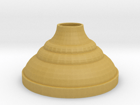 Candle Holder .7mm Bottom in Tan Fine Detail Plastic