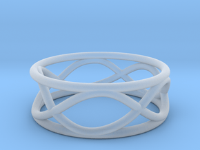 Infinity Ring- Size 6 in Clear Ultra Fine Detail Plastic
