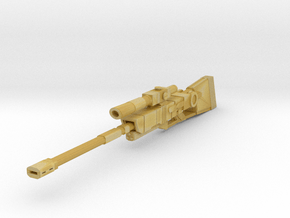 Futuristic Sniper Rifle in Tan Fine Detail Plastic