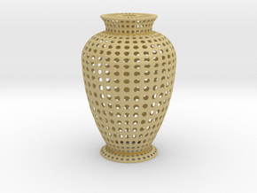 Candle Holder (decorative) in Tan Fine Detail Plastic