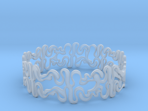 Swiggle Ring in Clear Ultra Fine Detail Plastic