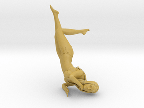 Female Laying Down in Tan Fine Detail Plastic