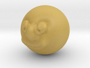 The Beaming Sun or The Man In The Moon in Tan Fine Detail Plastic
