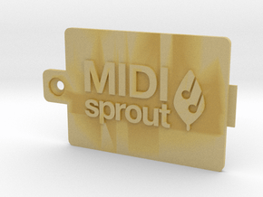 MIDI Sprout Battery Door 002a in Tan Fine Detail Plastic