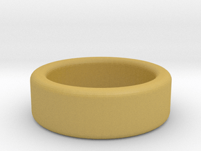 Round Ring in Tan Fine Detail Plastic