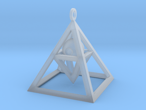 Sight of Pyramid Pendant in Clear Ultra Fine Detail Plastic