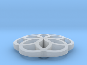 Pendant Hexagon in Clear Ultra Fine Detail Plastic