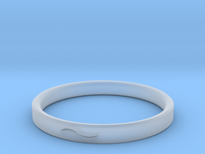 Bracelet with Asymmetrical Design in Clear Ultra Fine Detail Plastic