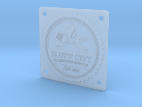 Bluff City Badge in Clear Ultra Fine Detail Plastic