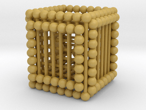 Matsh Cube Balls in Tan Fine Detail Plastic