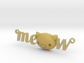 Meow Necklace by it's  a CYN!  in Tan Fine Detail Plastic