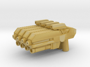 Custom scifi assault rifle x4 for Lego minifigs in Tan Fine Detail Plastic