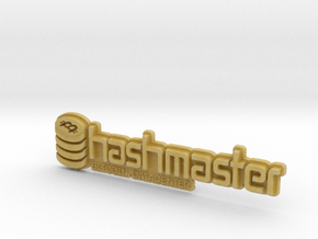 HashMasterBadge in Tan Fine Detail Plastic