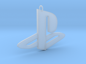 Playstation Logo Pendant in Clear Ultra Fine Detail Plastic