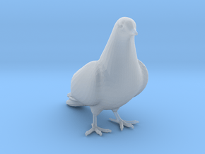 Bird No 2 (Dove) in Clear Ultra Fine Detail Plastic