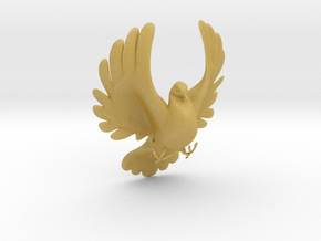 Bird No 4 (Doves) in Tan Fine Detail Plastic