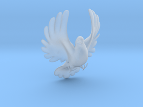Bird No 4 (Doves) in Clear Ultra Fine Detail Plastic