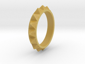 Pyramid Ring in Tan Fine Detail Plastic