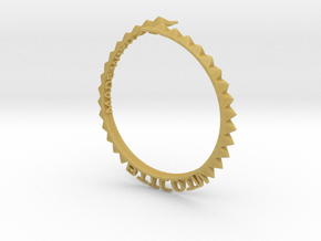 Bitcoin Bracelet in Tan Fine Detail Plastic