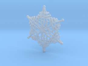 Arcs Snowflake - 3D in Clear Ultra Fine Detail Plastic