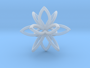 3D Flower in Clear Ultra Fine Detail Plastic
