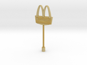 McDonalds pole-3cm (n-scale)  in Tan Fine Detail Plastic