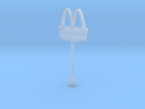 McDonalds pole-3cm (n-scale)  in Clear Ultra Fine Detail Plastic