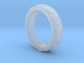 Yin Yang Ring - EU Size 62 in Clear Ultra Fine Detail Plastic