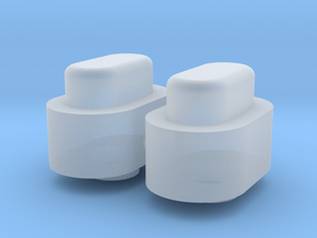 Adjustment Buttons - Plastics in Clear Ultra Fine Detail Plastic